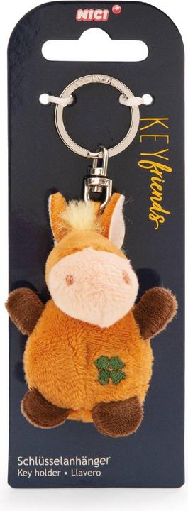Image du produit Magni NICI Schlüsselanhänger Pferd mit Kleeblatt 5cm