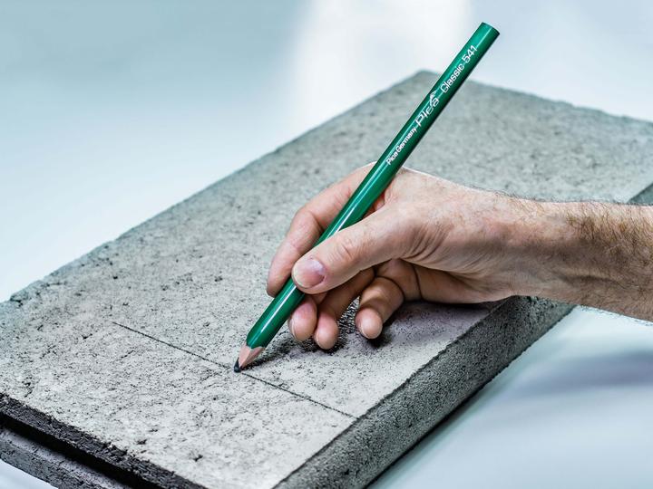 Actual product image Pica Stone carver's pencil Classic 541 length 30 cm 10H unsharpened (Green, 100 x)