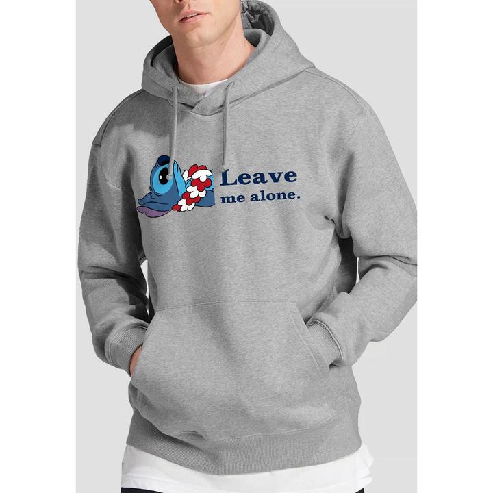 Actual product image Lilo & Stitch Mens Leave Me Alone Hoodie (M)