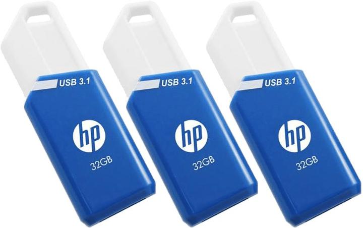 HP x755w 32GB USB 3.1 Flash Drive 3-Pack (P) (32 GB, USB-A, USB 3.2)