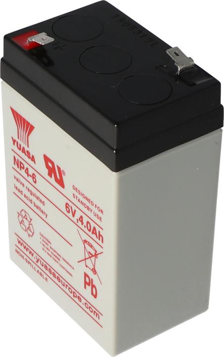 Yuasa Akku NP4-6, Faston 4,8mm (6 V, 4 Ah)
