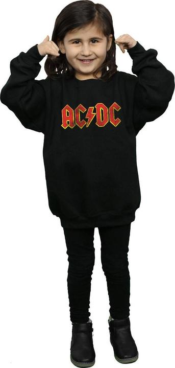 Immagine prodotto AC/DC Distressed Red Logo Felpa Ragazze (128)