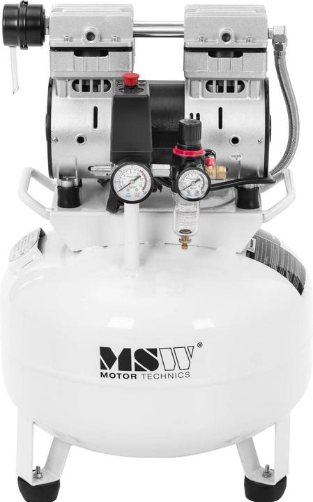Produktbild MSW Kompressor ölfrei Druckluft-Kompressor Luftkompressor 30 L 750 W (7 Bar, 30 l)
