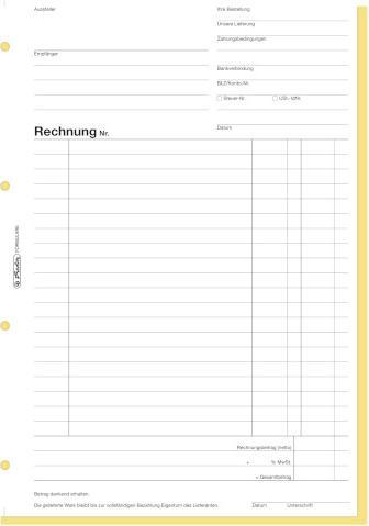 Immagine prodotto Herlitz Libro dei moduli "Fattura 777.20cm (306"), DIN A4, 2 x 40 fogli (80 x)