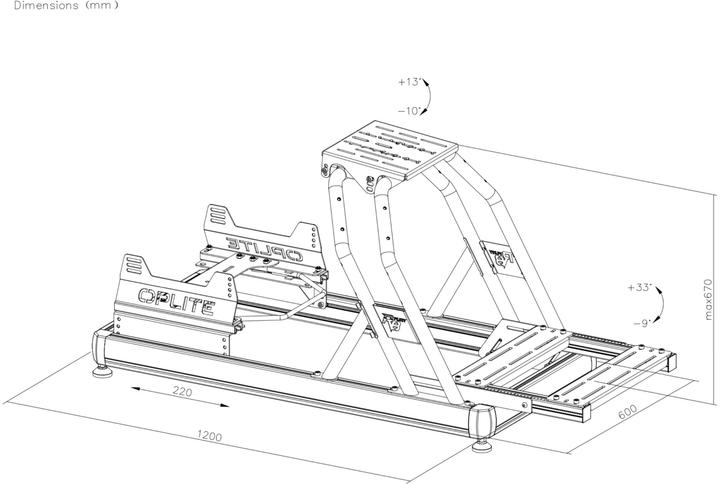 Actual product image Oplite Cockpit R8 Fury Black retail (freight forwarding)