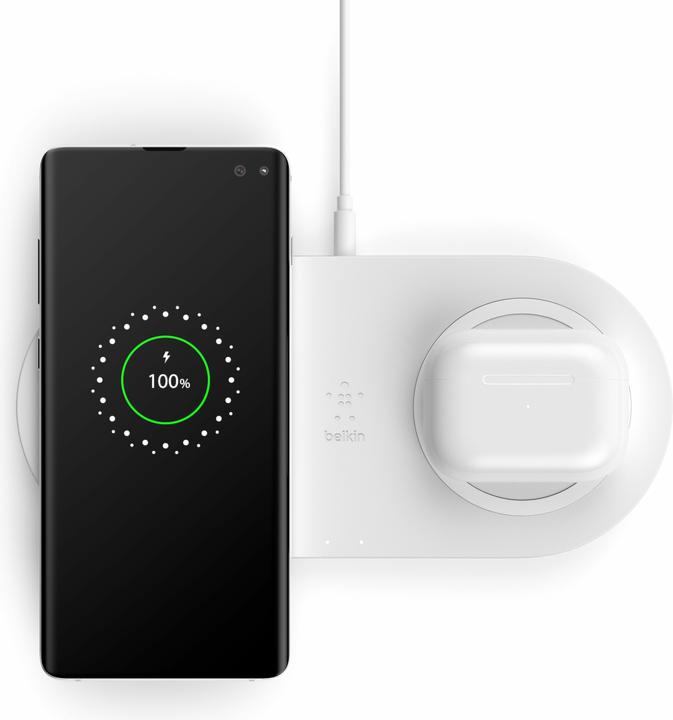 Actual product image Belkin Dual Wireless Charging Pad mit Netzteil (10 W)
