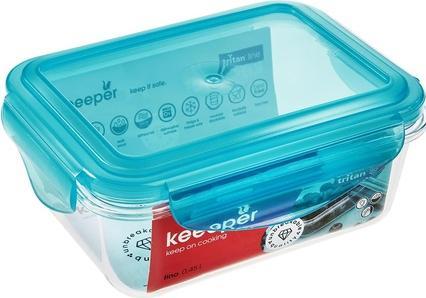 Image du produit keeeper Pot de conservation "tino", avec clip, 0,45 litre Couvercle : bleu, matériau : PP/Tritan, résistant (0.45 l)