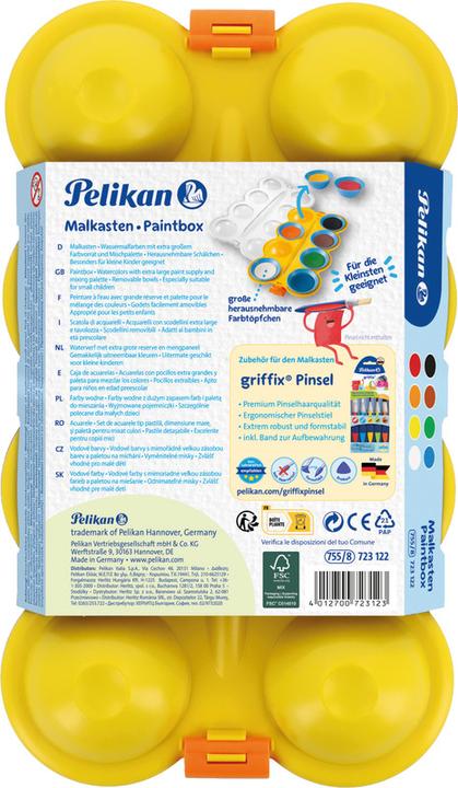 Image du produit Pelikan Mini-amis (Vert, Marron, Jaune, Blanc, Noir, Rouge, Bleu, Orange, 28 ml)