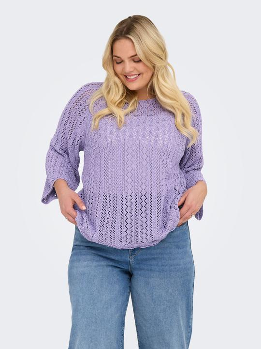 Actual product image Only Regular fit round neck plus pullover knitted jumper (XL)