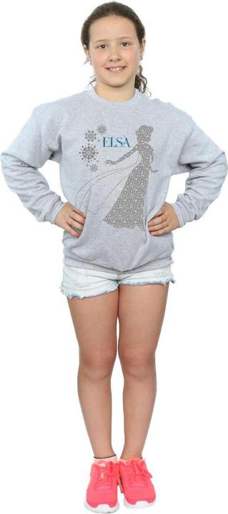 Actual product image Disney Girls Frozen Elsa Christmas Silhouette Sweatshirt (152, 158)