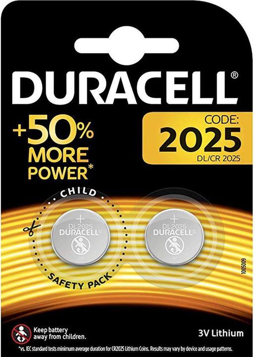 Produktbild Duracell Lithium CR2025 (2 Stk., CR2025, 165 mAh)