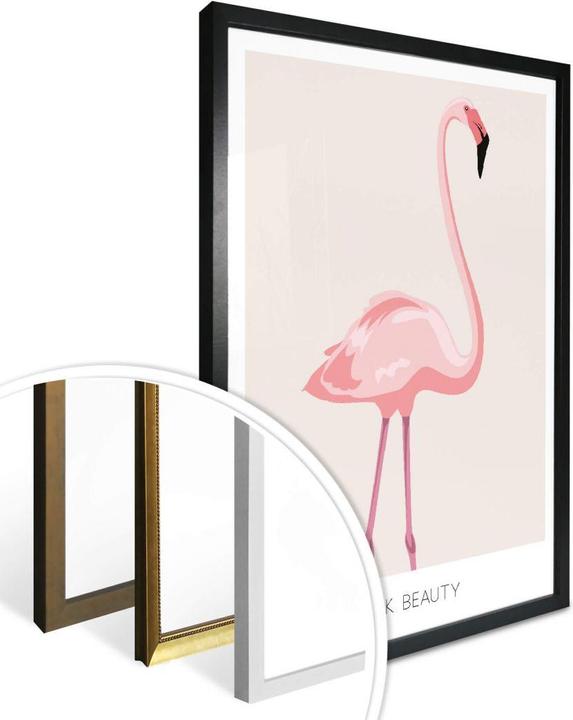 Actual product image Trenddeko Pink Beauty - Flamingo (80 x 100 cm)