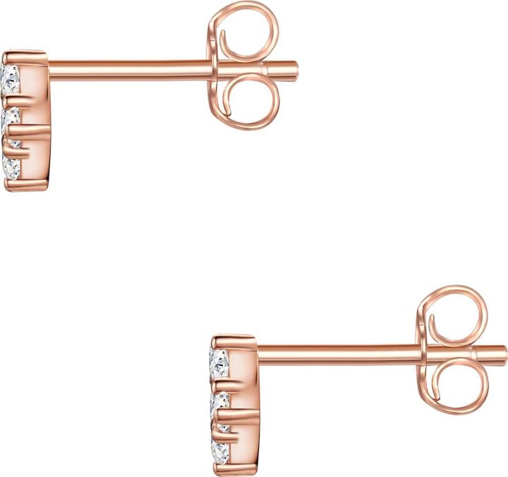 Produktbild Glanzstücke München Damen Quadrat Sterling Silber Zirkonia roségold - 31310 (Sterling Silber)