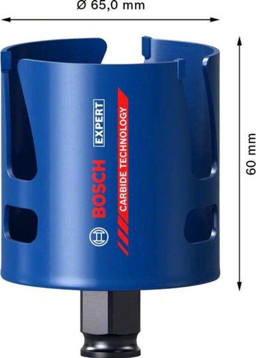 Produktbild Bosch Professional Zubehör EXPERT Construction Material Lochsäge, 65 x 60 mm (65 Millimeter)