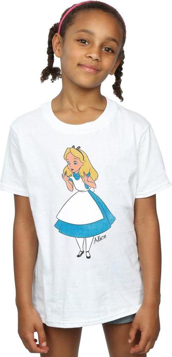 Actual product image Alice In Wonderland Girls Classic Cotton T-Shirt (140, 146)