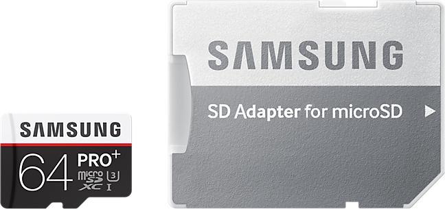 Produktbild Samsung Pro Plus microSDXC (64 GB, microSDXC, U3, UHS-I)