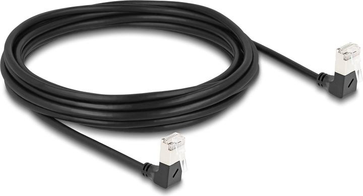 Immagine prodotto Delock Cavo di rete RJ45 Cat.6A S/FTP Slim 90° inferiore / inferiore (S/FTP, CAT6a, 5.50 m)