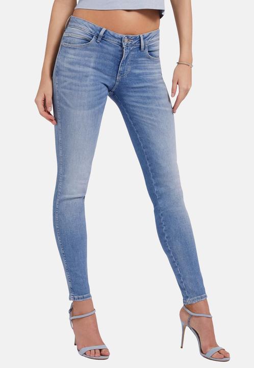 Produktbild Guess Jeans Skinny-Fit-Jeans CURVE X mit Label-Patch im 5-Pocket Style (W24/L30)