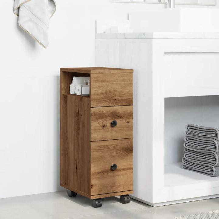 Immagine prodotto VidaXL Mobile bagno stretto con rotelle