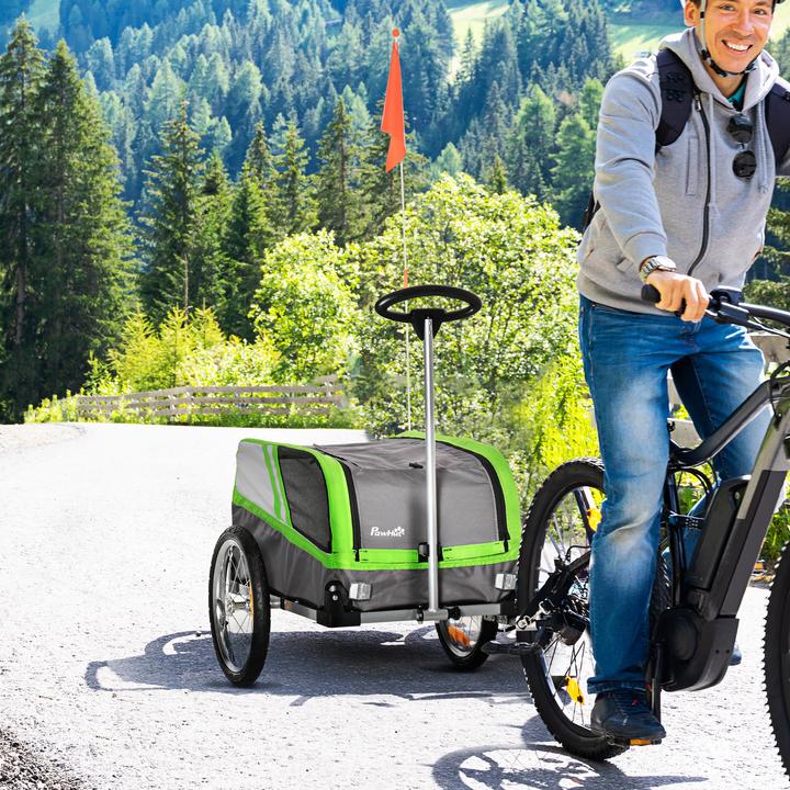 Image du produit PawHut Remorque pour chien 2 en 1 Trolley