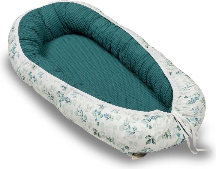 Immagine prodotto Ullenboom Baby Nest Eucalyptus Petrol 55 x 95 cm
