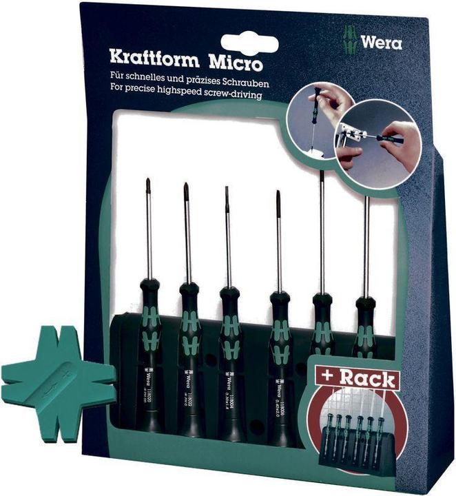Actual product image Wera 2035/6 A Rack (Slotted screws, Phillipps cross recess (PH))