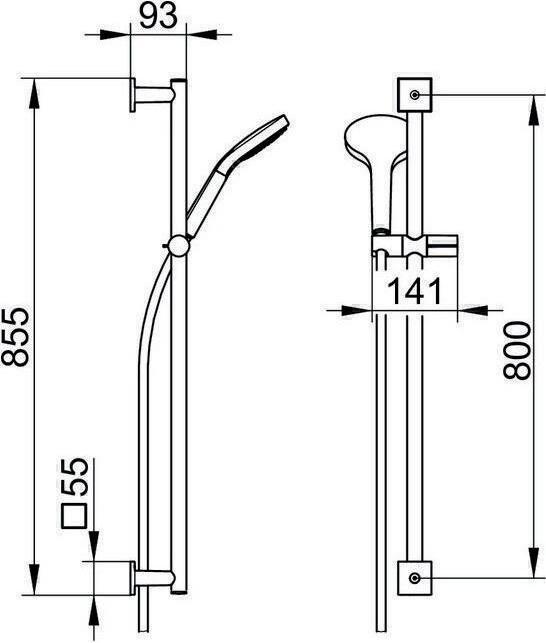 Actual product image Keuco Shower set IXMO sw ma