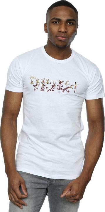 Actual product image Looney Tunes Mens Wile E Coyote Colour Code T-Shirt (XXL)