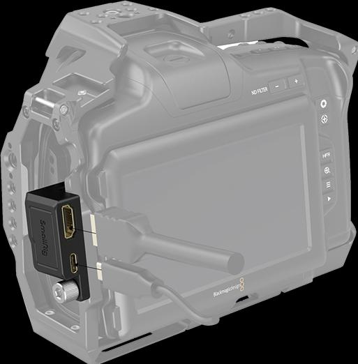 Image du produit SmallRig Adaptateur HDMI & USB-C Right-Angle pour BMPCC 6K Pro 3289