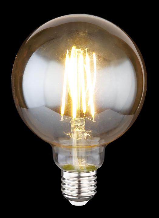 Actual product image Globo LED Light Bulb Glass Amber, 1xe27 LED (E27, 7 W, 5 x, F)