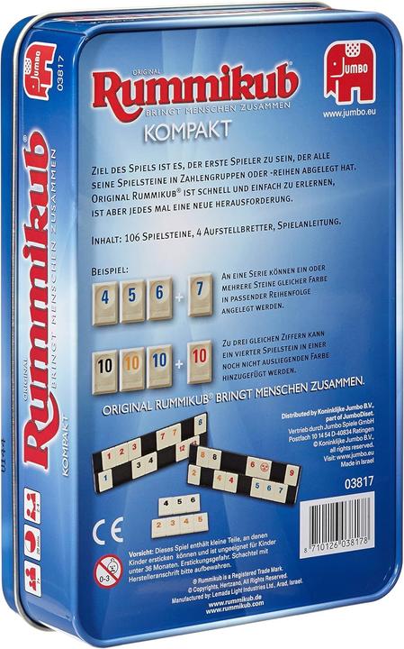Produktbild Jumbo Rummikub Kompakt (Deutsch)