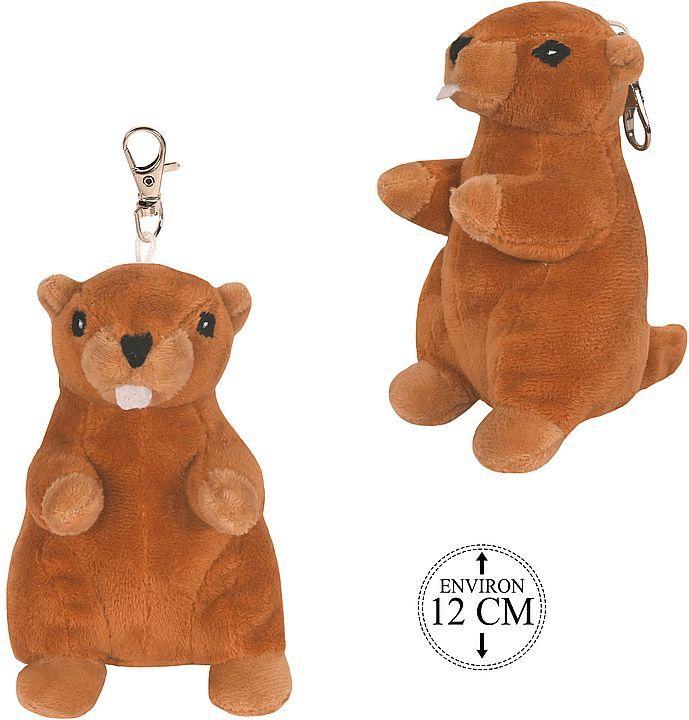 Produktbild TopSpirit Plüschtier Murmeltier Schlüsselanhänger, 12cm