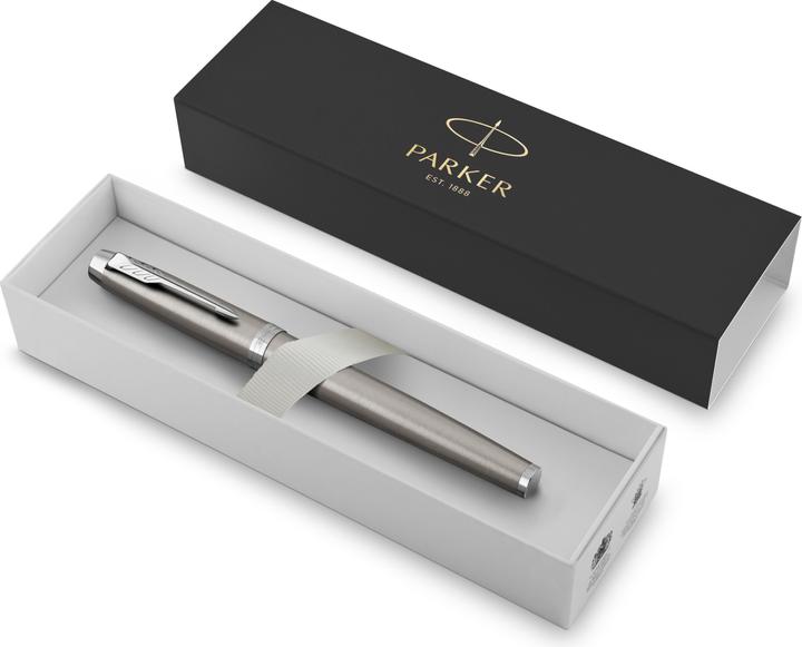 Image du produit Parker Stylo plume IM Brushed Metal C.C. M (Acier inoxydable, Noir, 1 x)
