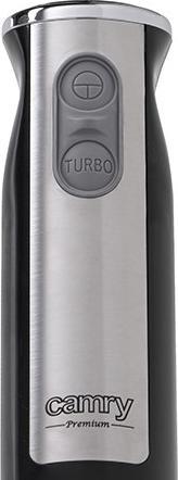 Actual product image Camry CR 4621 Hand blender, mini set 2 w 1, Black/Stainless Steel (EU plug)