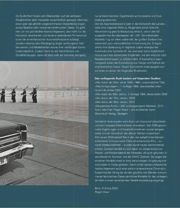Actual product image Amerikanische Autos 1945-1990 (German, Roger Gloor, 2022)