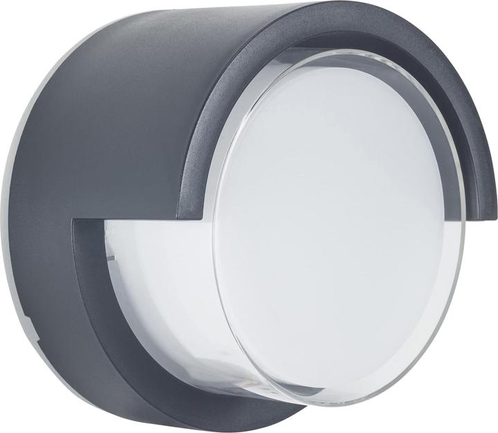 Leds-C4 FORLIGHT Creu Wandleuchte für den Aussenbereich, rund, Schwarz, mit Temperaturwähler