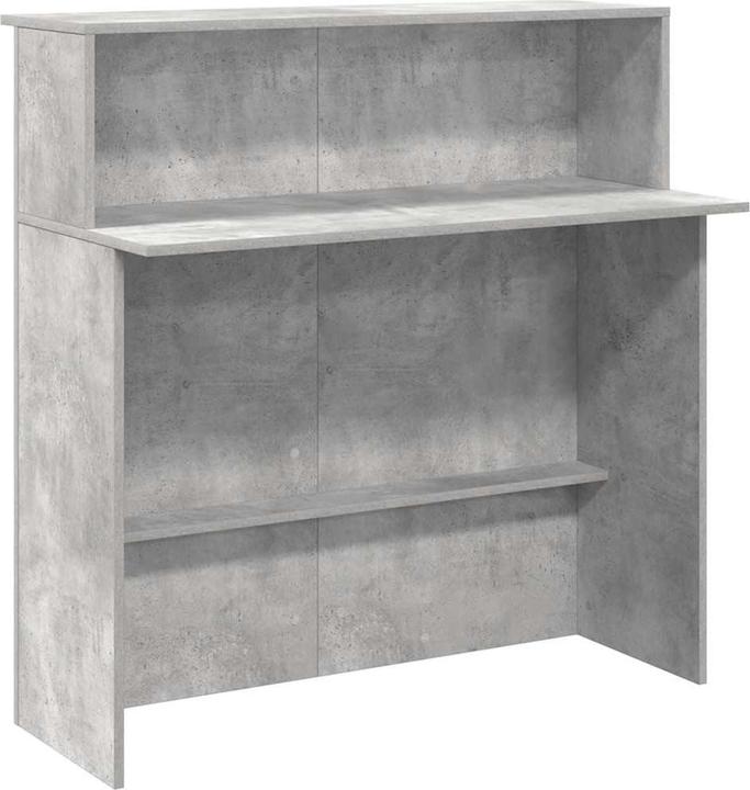 Image du produit VidaXL Comptoir d'accueil gris béton 100x50x103,5 cm Bois composite Comptoir d'accueil