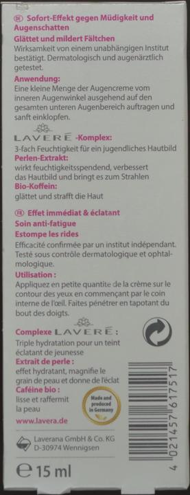 Produktbild Lavera Illuminating (Crème, 15 ml)