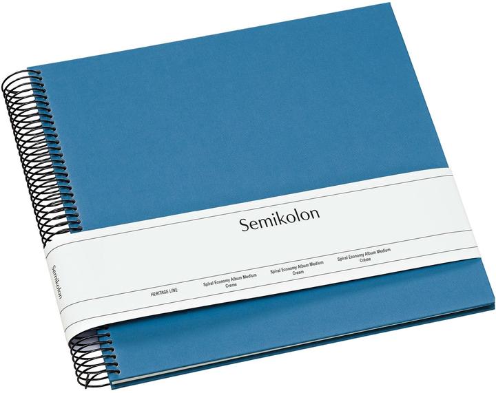 Produktbild Semikolon Fotoalbum 23 x 24.5 cm Blau, 40 cremeweisse Seiten (10 x 15 cm, 9 x 13 cm)
