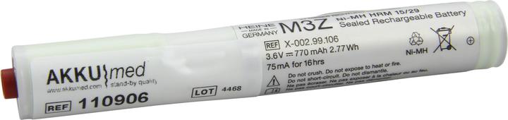 Actual product image AccuCell Battery Heine M3Z X-002.99-106, X0299106 (1 pcs., Device specific, 770 mAh, Rechargeable battery)