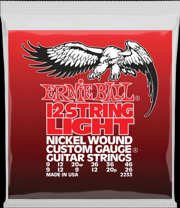 Image du produit Ernie Ball Jeu de cordes, Nickel Wound 12-String, 9-46 (12 x, Guitare électrique, 0.05")
