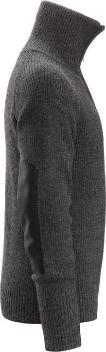 Actual product image Konjac Sponge Snickers uldtrøje med kort lynlås, 2905, mørk gråmeleret, str. XL (XL)