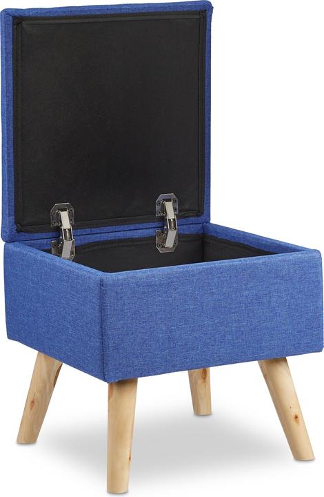 Image du produit Relaxdays Tabouret avec espace de rangement, rembourré