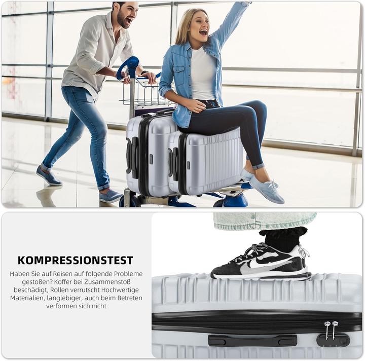 Image du produit Beibye Hartschalen Kofferset (115 l, Bagage à main (jusqu'à 50l), M (50 - 90l), L (90 - 115l))