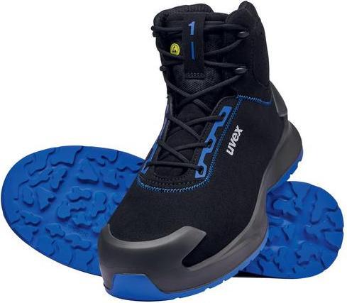 Actual product image Uvex Sports uvex 1 x-craft boot S2 68150 black, blue width 14 size 42 (S2, 42)