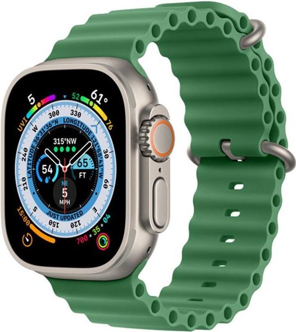 Produktbild PhoneLook Gummi Silikon Armband gewellt Ultra 49 mm (49 mm, Gummi / Silikon)