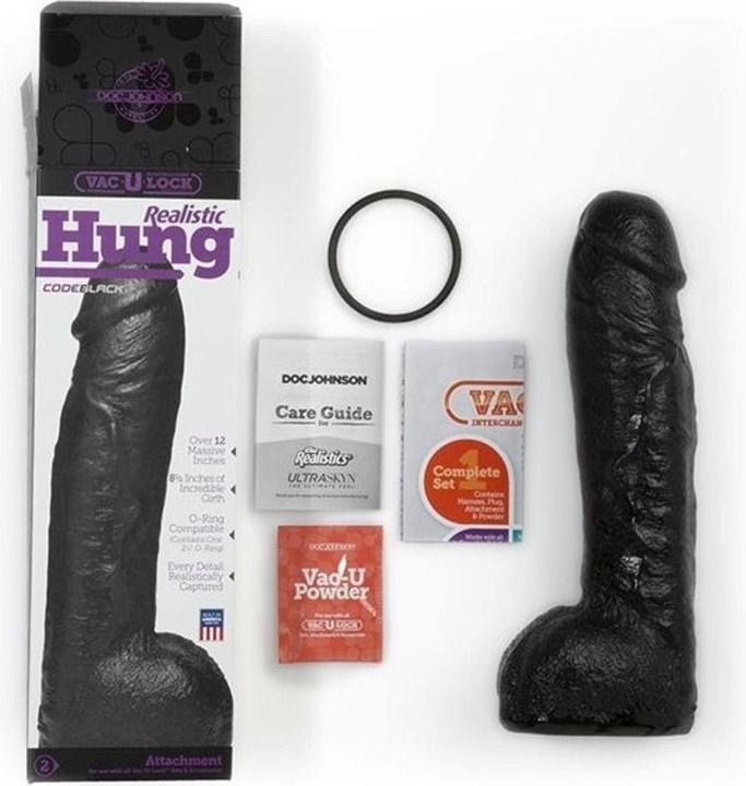 Produktbild Doc Johnson CodeBlack - Realistic Hung