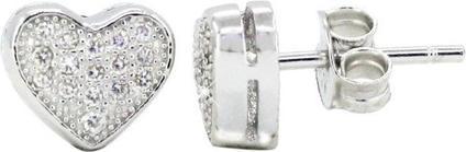 Beneto Silver earrings Hearts AGUP1194 (L)
