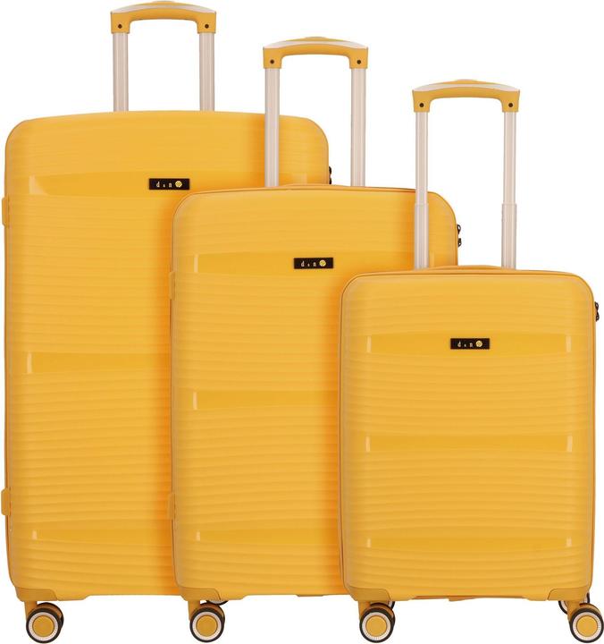 Image du produit D&N Travel Line 4200 Ensemble de valises à 4 roulettes 3 pcs. (199 l, XL (à partir de 115l))