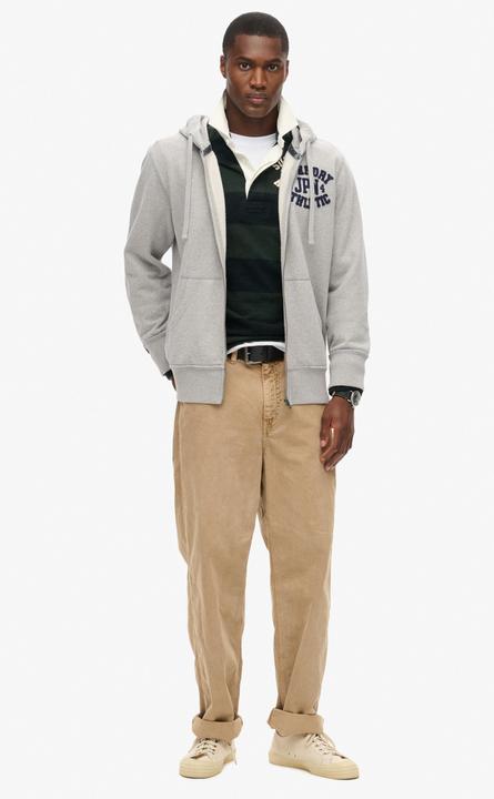 Actual product image Superdry Sweat jacket Casual Comfortable fit Vintage Athletic Zip Hoodie (M)